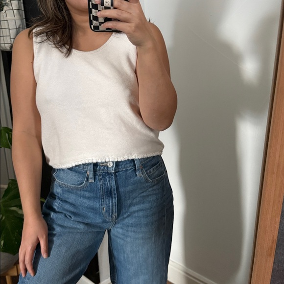 Madewell cropped Tank Top. Size M - Picture 7 of 7
